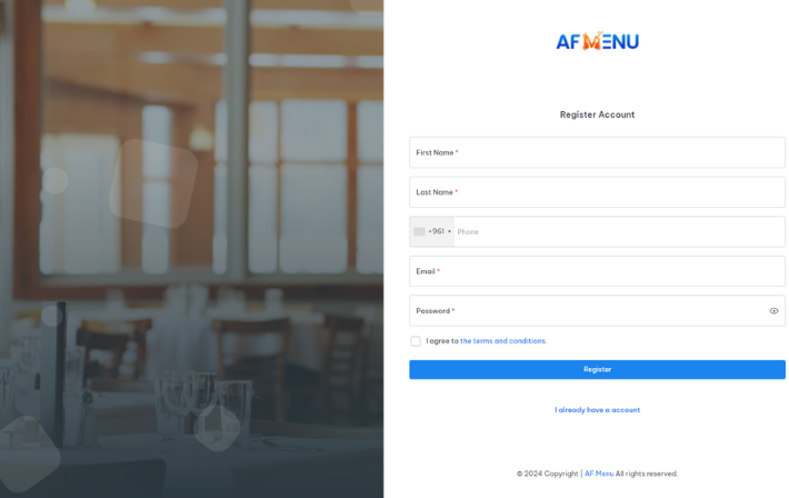 Create Digital Menu for Restaurants